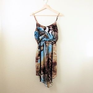 •Early 00's Exotic Animal Print Dress •